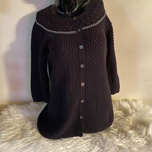 Liz Claiborne Med button up sweater